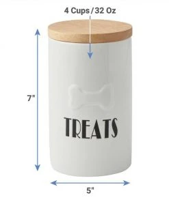 Frisco Ceramic Dog Bowl with Wood Base, 2.5 Cups + Treat Jar, 4 Cups 18 Frisco Ceramic Dog Bowl with Wood Base, 2.5 Cups + Treat Jar, 4 Cups -Frisco Sales 2024 302418 PT7. SY630 V1623061652