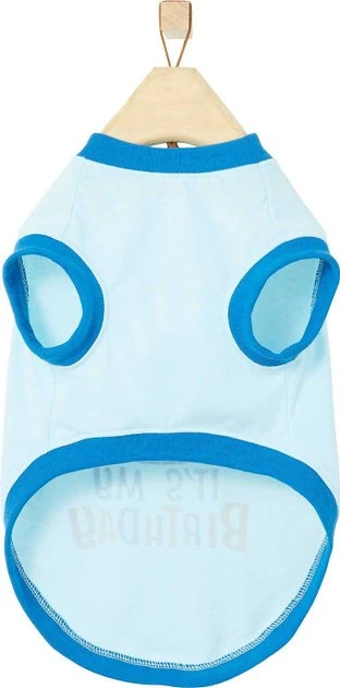 Frisco Happy Birthday Crown, X-Small/Small + Dog & Cat T-Shirt, Blue 9 Frisco Happy Birthday Crown, X-Small/Small + Dog & Cat T-Shirt, Blue - Image 7