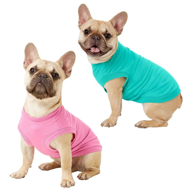 Frisco Basic Dog & Cat T-Shirt, Pink + Teal 3 Frisco Basic Dog & Cat T-Shirt, Pink + Teal