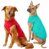 X - Frisco Basic Dog & Cat T-Shirt, Red + Teal, X-Large
