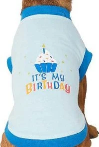 Frisco Birthday Prince Bandana, Medium/Large + Dog & Cat T-Shirt, Blue -Frisco Sales 2024 302690 PT4. SY630 V1633085502