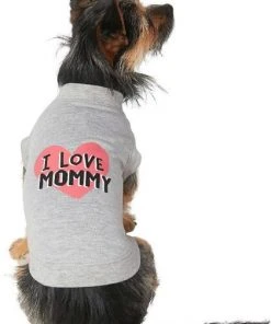 Frisco I Love Daddy + I Love Mommy Dog & Cat T-Shirt, Gray -Frisco Sales 2024 302738 PT4. SY630 V1623040048
