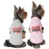 Frisco I Love Daddy + I Love Mommy Dog & Cat T-Shirt, Pink -Frisco Sales 2024 302752 MAIN. SY630 V1623056864