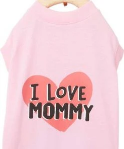 Frisco I Love Daddy + I Love Mommy Dog & Cat T-Shirt, Pink -Frisco Sales 2024 302752 PT5. SY630 V1623084755