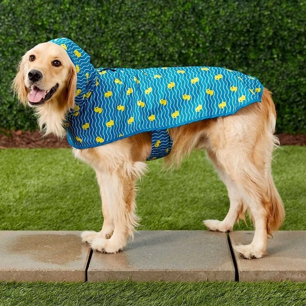 Frisco Rubber Ducky + Reversible Packable Travel Dog Raincoat 7 Frisco Rubber Ducky + Reversible Packable Travel Dog Raincoat - Image 5
