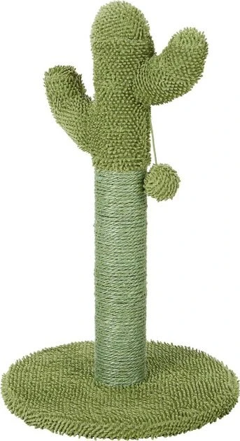Frisco Cactus Cat Scratching Post, 22-in + Plush Squeaking Burrito Dog Toy 4 Frisco Cactus Cat Scratching Post, 22-in + Plush Squeaking Burrito Dog Toy - Image 2