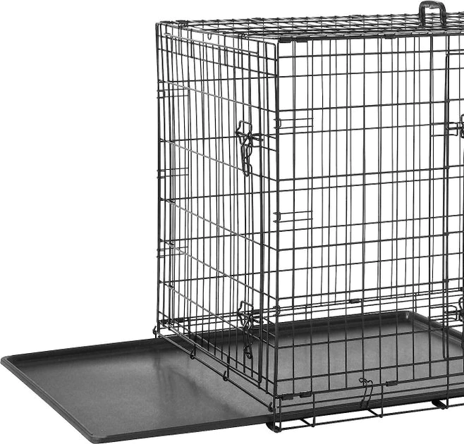 Frisco Fold & Carry Double Door Collapsible Wire Crate, 42 inch + Giant Dog Training & Potty Pads, 27.5 x 44-in, 30 count, Unscented 4 Frisco Fold & Carry Double Door Collapsible Wire Crate, 42 inch + Giant Dog Training & Potty Pads, 27.5 x 44-in, 30 count, Unscented - Image 2