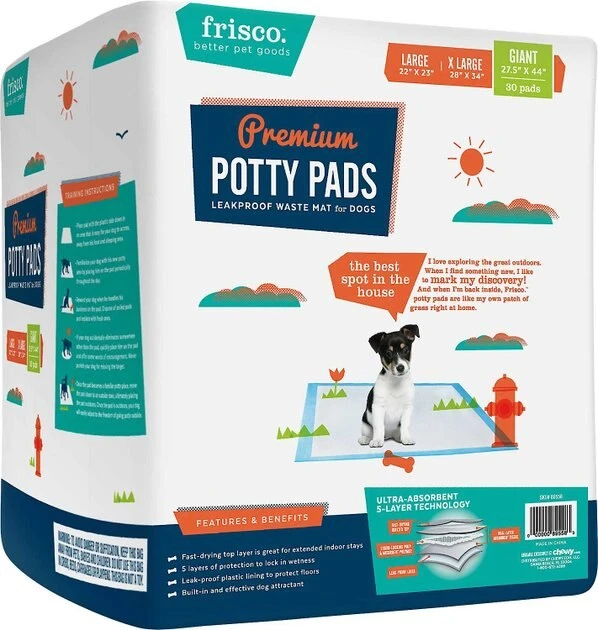 Frisco Fold & Carry Double Door Collapsible Wire Crate, 42 inch + Giant Dog Training & Potty Pads, 27.5 x 44-in, 30 count, Unscented 8 Frisco Fold & Carry Double Door Collapsible Wire Crate, 42 inch + Giant Dog Training & Potty Pads, 27.5 x 44-in, 30 count, Unscented - Image 6