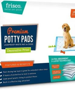 Frisco Fold & Carry Single Door Collapsible Wire Crate, 36 inch + Extra Large Printed Dog Training & Potty Pads, 28 x 34-in, 40 count, Unscented -Frisco Sales 2024 303438 PT5. SY630 V1623078464