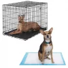 Frisco Heavy Duty Fold & Carry Double Door Collapsible Wire Crate & Mat Kit, + Extra Large Dog Training & Potty Pads, 28 x 34-in, 150 count, Unscented -Frisco Sales 2024 303458 MAIN. SY630 V1623166359