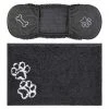 Frisco Microfiber Chenille Shammy Towel + Paw Print Mat, Gray, Large -Frisco Sales 2024 303468 MAIN. SY630 V1623060752