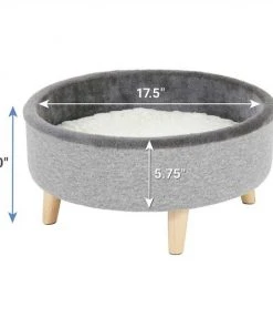 Frisco Modern Round + Tunnel Elevated Cat Bed -Frisco Sales 2024 303470 PT2. SY630 V1623057757