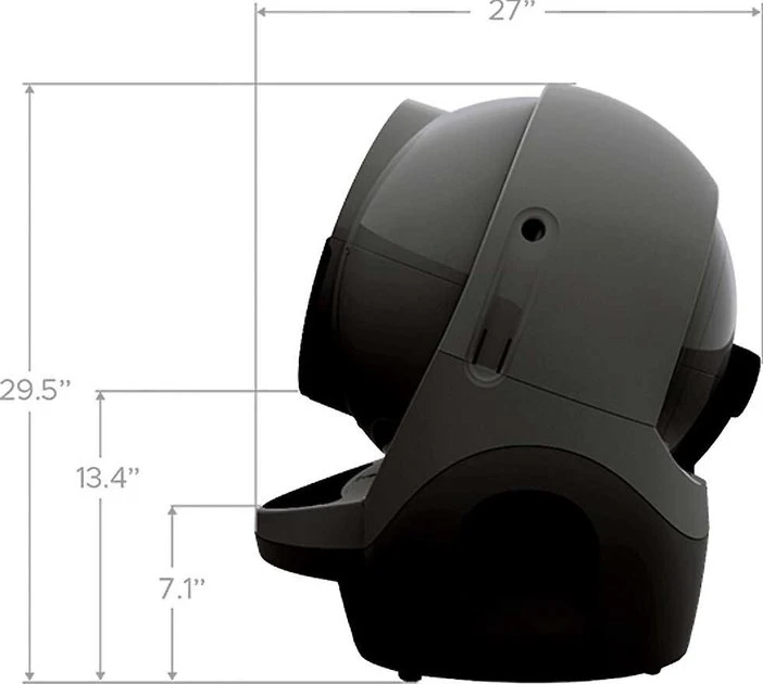 Litter-Robot||Frisco Litter-Robot WiFi Enabled Automatic Self-Cleaning Cat Litter Box, Grey + Frisco Litter Box Cleaning Wipes 6 Litter-Robot||Frisco Litter-Robot WiFi Enabled Automatic Self-Cleaning Cat Litter Box, Grey + Frisco Litter Box Cleaning Wipes - Image 4