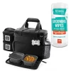 Mobile Dog Gear||Frisco Mobile Dog Gear Week Away Tote Travel Bag, Black, Medium/Large + Frisco Hypoallergenic Grooming Wipes with Aloe for Dogs & Cats, Unscented, 50 count -Frisco Sales 2024 303696 MAIN. SY630 V1623064060