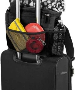 Mobile Dog Gear||Frisco Mobile Dog Gear Week Away Tote Travel Bag, Black, Medium/Large + Frisco Hypoallergenic Grooming Wipes with Aloe for Dogs & Cats, Unscented, 50 count -Frisco Sales 2024 303696 PT3. SY630 V1623046648