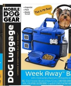 Mobile Dog Gear||Frisco Mobile Dog Gear Week Away Tote Travel Bag, Black, Medium/Large + Frisco Hypoallergenic Grooming Wipes with Aloe for Dogs & Cats, Unscented, 50 count -Frisco Sales 2024 303696 PT4. SY630 V1623090143