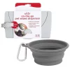 Ubbi||Frisco Ubbi On-The-Go Wipes Dispenser + Frisco Silicone Collapsible Travel Bowl with Carabiner, Gray, 1.5 Cups -Frisco Sales 2024 303766 MAIN. SY630 V1623087451