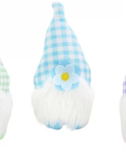 Frisco Easter Gnomes Plush Squeaky Dog Toy, 3 count