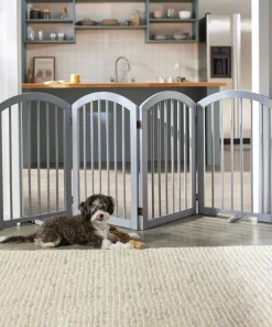 Frisco Arch Small Wood Dog Gate