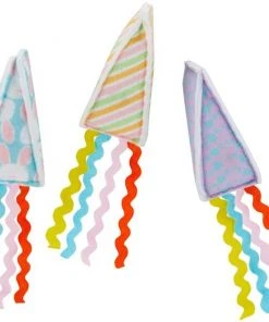 Frisco Easter Party Hat Kickers Cat Toy with Catnip, 3 count