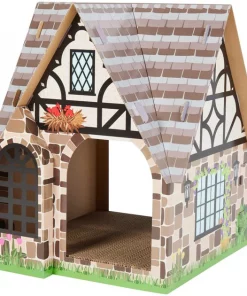 Frisco Tudor House Cardboard Cat House