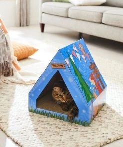 Frisco Tent Cardboard Cat House -Frisco Sales 2024 308820 PT3. SY630 V1642099071