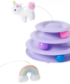Frisco Unicorn & Rainbow Cat Tracks Cat Toy with Catnip