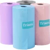 Frisco Dog Poop Bag Solid Assortment in Teal Blue, Violet, Gray, & Coral