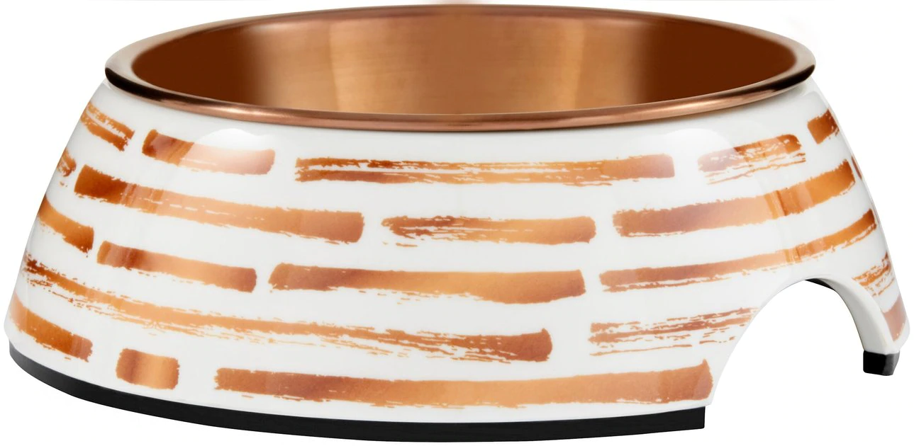 Frisco Copper Print Design Stainless Steel Dog & Cat Bowl 3 Frisco Copper Print Design Stainless Steel Dog & Cat Bowl
