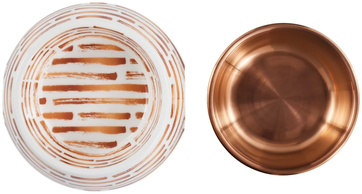 Frisco Copper Print Design Stainless Steel Dog & Cat Bowl 7 Frisco Copper Print Design Stainless Steel Dog & Cat Bowl - Image 5
