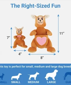 Frisco Kangaroo & Joey Plush Squeaky Dog Toy, 2 count 7 Frisco Kangaroo & Joey Plush Squeaky Dog Toy, 2 count -Frisco Sales 2024 312899 PT1. SY630 V1640284886