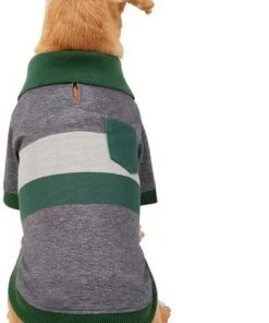 Frisco Green Striped Polo Dog & Cat Shirt -Frisco Sales 2024 315091 PT3. SY630 V1646435196