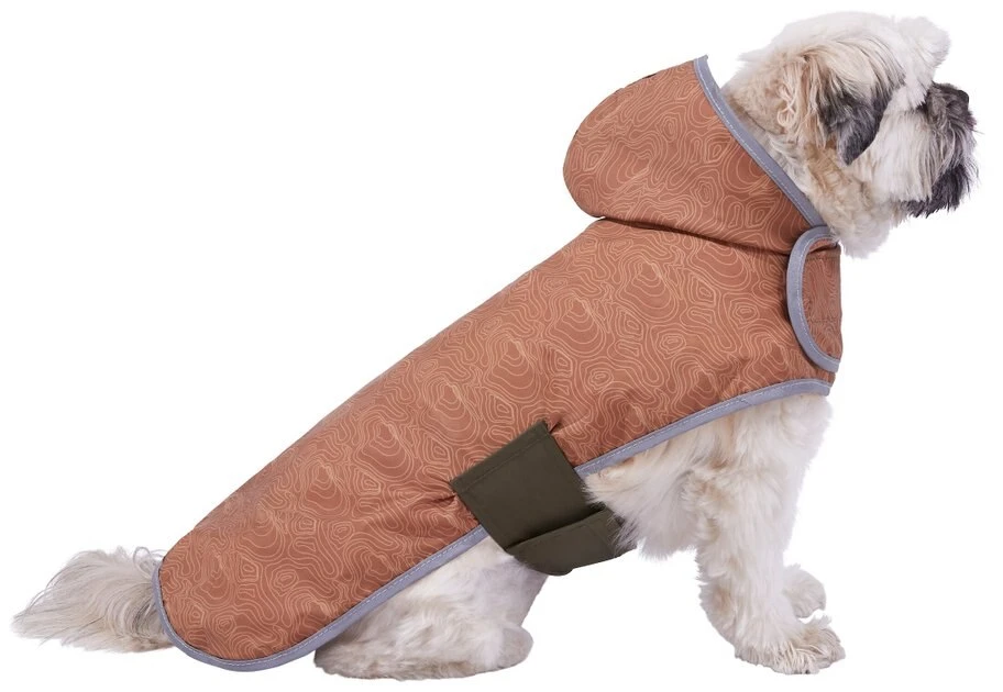 Frisco Olive Reversible Packable Dog Raincoat 5 Frisco Olive Reversible Packable Dog Raincoat - Image 3