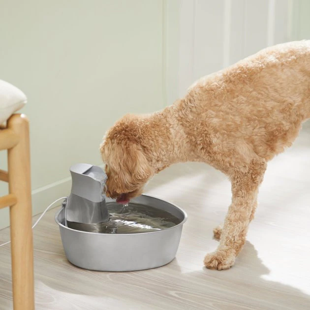 Frisco Stainless Steel Triangle Dog & Cat Fountain, 1 Gallon 7 Frisco Stainless Steel Triangle Dog & Cat Fountain, 1 Gallon - Image 5