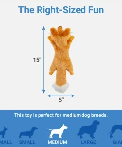 Frisco Fur Really Real Fox Plush Squeaky Dog Toy -Frisco Sales 2024 316923 PT1. SY630 V1641400894