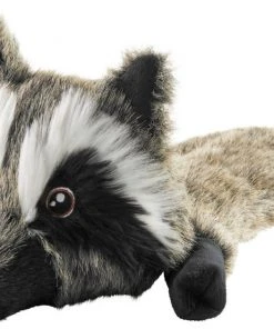 Frisco Fur Really Real Raccoon Plush Squeaky Dog Toy