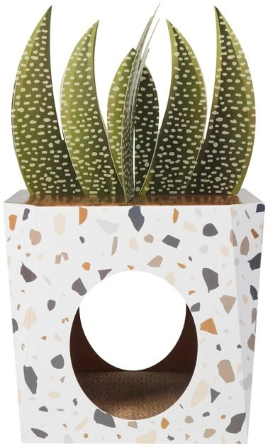 Frisco Potted Succulent Cardboard Cat House 5 Frisco Potted Succulent Cardboard Cat House - Image 3