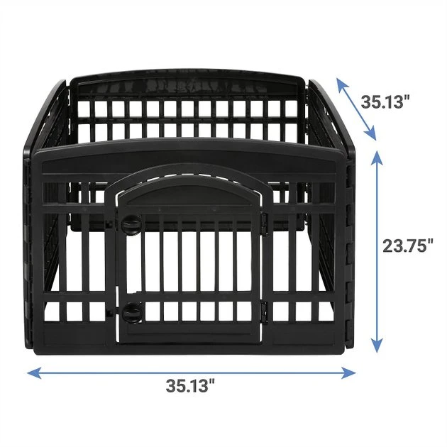 Frisco 4-Panel Plastic Exercise Playpen, Black + Dog Training & Potty Pads, 22 x 23-in, 150 count, Unscented 5 Frisco 4-Panel Plastic Exercise Playpen, Black + Dog Training & Potty Pads, 22 x 23-in, 150 count, Unscented - Image 3