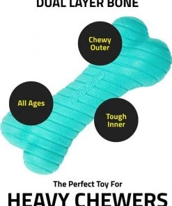 Frisco||Playology Frisco Fetch Squeaking Colorful Tennis Ball, 3-Pack + Playology All Natural Dual Layer Bone Dog Toy, Large, Peanut Butter Scented -Frisco Sales 2024 319022 PT8. SY630 V1630558883