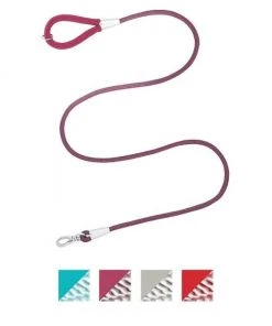 Frisco Outdoor Comfort Print Nylon Padded Collar, Large, Neck: 18 -26-in, Width: 1-in + Outdoor Ultra Reflective Rope Leash With Padded Handle, Boysenberry Purple, 6 - ft -Frisco Sales 2024 319070 PT5. SY630 V1631142375