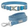 Frisco Outdoor Heathered Nylon Collar, River Blue, Medium - Neck: 14-20-in, Width: 3/4-in + Dog Leash, River Blue, Medium - Length: 6-ft, Width: 3/4-in -Frisco Sales 2024 319136 MAIN. SY630 V1631151089