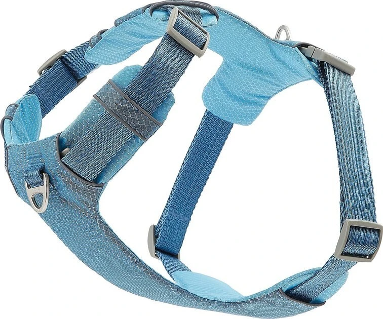 Frisco Outdoor Lightweight Ripstop Nylon Harness, River Blue, Extra Large, Neck: 22 to 34-in, Girth: 32 to 44-in + Heathered Dog Leash, River Blue, Large - Length: 6-ft, Width: 1-in 6 Frisco Outdoor Lightweight Ripstop Nylon Harness, River Blue, Extra Large, Neck: 22 to 34-in, Girth: 32 to 44-in + Heathered Dog Leash, River Blue, Large - Length: 6-ft, Width: 1-in - Image 4