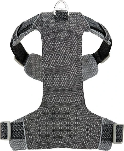 Frisco Outdoor Lightweight Ripstop Nylon Harness, Storm Gray, Large, Neck: 18 to 28-in, Girth 24 to 34-in + Heathered Dog Leash, Midnight Black, LG - Length: 6-ft, Width: 1-in 5 Frisco Outdoor Lightweight Ripstop Nylon Harness, Storm Gray, Large, Neck: 18 to 28-in, Girth 24 to 34-in + Heathered Dog Leash, Midnight Black, LG - Length: 6-ft, Width: 1-in - Image 3