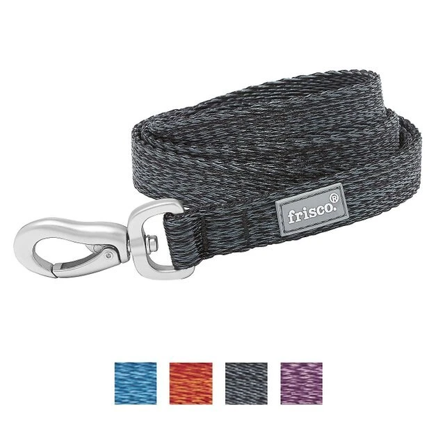 Frisco Outdoor Lightweight Ripstop Nylon Harness, Storm Gray, Large, Neck: 18 to 28-in, Girth 24 to 34-in + Heathered Dog Leash, Midnight Black, LG - Length: 6-ft, Width: 1-in 9 Frisco Outdoor Lightweight Ripstop Nylon Harness, Storm Gray, Large, Neck: 18 to 28-in, Girth 24 to 34-in + Heathered Dog Leash, Midnight Black, LG - Length: 6-ft, Width: 1-in - Image 7