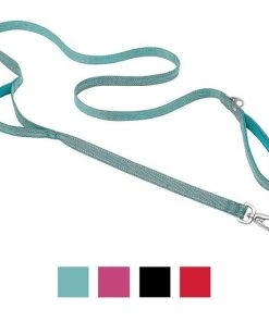 Frisco Outdoor Nylon Reflective Comfort Padded Collar, Bayou Teal, Extra Small, Neck: 8-12-in, Width: 5/8th-in + Dog Leash, Bayou Teal, Small - Length: 6-ft, Width: 5/8-in -Frisco Sales 2024 319212 PT5. SY630 V1631144493