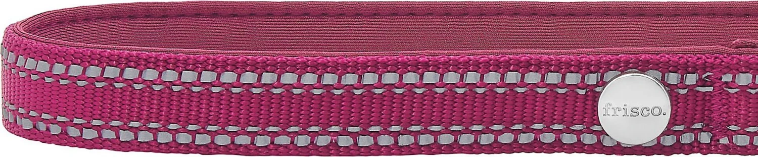 Frisco Outdoor Nylon Reflective Comfort Padded Collar, Boysenberry Purple, Extra Small, Neck: 8-12-in, Width: 5/8th -in + Dog Leash, Boysenberry Purple, Small - Length: 6-ft, Width: 5/8-in 5 Frisco Outdoor Nylon Reflective Comfort Padded Collar, Boysenberry Purple, Extra Small, Neck: 8-12-in, Width: 5/8th -in + Dog Leash, Boysenberry Purple, Small - Length: 6-ft, Width: 5/8-in - Image 3