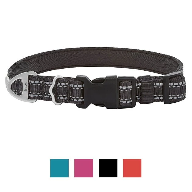 Frisco Outdoor Premium Ripstop Nylon Harness with Pocket, Midnight Black, XL - Girth: 32-44-in + Reflective Comfort Padded Dog Collar, Midnight Black, LG, Neck: 18 -26-in, Width: 1-in 8 Frisco Outdoor Premium Ripstop Nylon Harness with Pocket, Midnight Black, XL - Girth: 32-44-in + Reflective Comfort Padded Dog Collar, Midnight Black, LG, Neck: 18 -26-in, Width: 1-in - Image 6