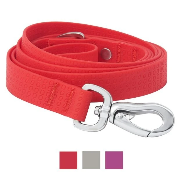 Frisco Outdoor Solid Textured Waterproof Stink Proof PVC Collar, Flamepoint Orange, Medium - Neck: 14½20-in, Width: 3/4-in + Dog Leash, Sunset Orange, Medium - Length: 6-ft, Width: 3/4-in 8 Frisco Outdoor Solid Textured Waterproof Stink Proof PVC Collar, Flamepoint Orange, Medium - Neck: 14½20-in, Width: 3/4-in + Dog Leash, Sunset Orange, Medium - Length: 6-ft, Width: 3/4-in - Image 6