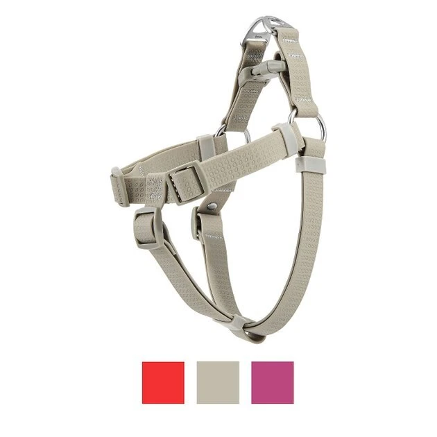 Frisco Outdoor Solid Textured Waterproof Stink Proof PVC Harness, Storm Gray, Medium, Neck: 16 to 22-in, Girth: 19 to 29-in + Dog Leash, Storm Gray, Medium - Length: 6-ft, Width: 3/4-in 4 Frisco Outdoor Solid Textured Waterproof Stink Proof PVC Harness, Storm Gray, Medium, Neck: 16 to 22-in, Girth: 19 to 29-in + Dog Leash, Storm Gray, Medium - Length: 6-ft, Width: 3/4-in - Image 2