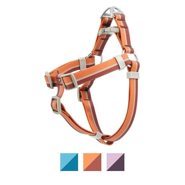 Frisco Outdoor Two Tone Waterproof Stinkproof PVC Harness, Flamepoint Orange, Medium, Neck: 16 to 22-in, Girth: 19 to 29-in + Dog Collar, Flamepoint Orange, Medium - Neck: 14½-20-in, Width: 3/4-in 4 Frisco Outdoor Two Tone Waterproof Stinkproof PVC Harness, Flamepoint Orange, Medium, Neck: 16 to 22-in, Girth: 19 to 29-in + Dog Collar, Flamepoint Orange, Medium - Neck: 14½-20-in, Width: 3/4-in - Image 2